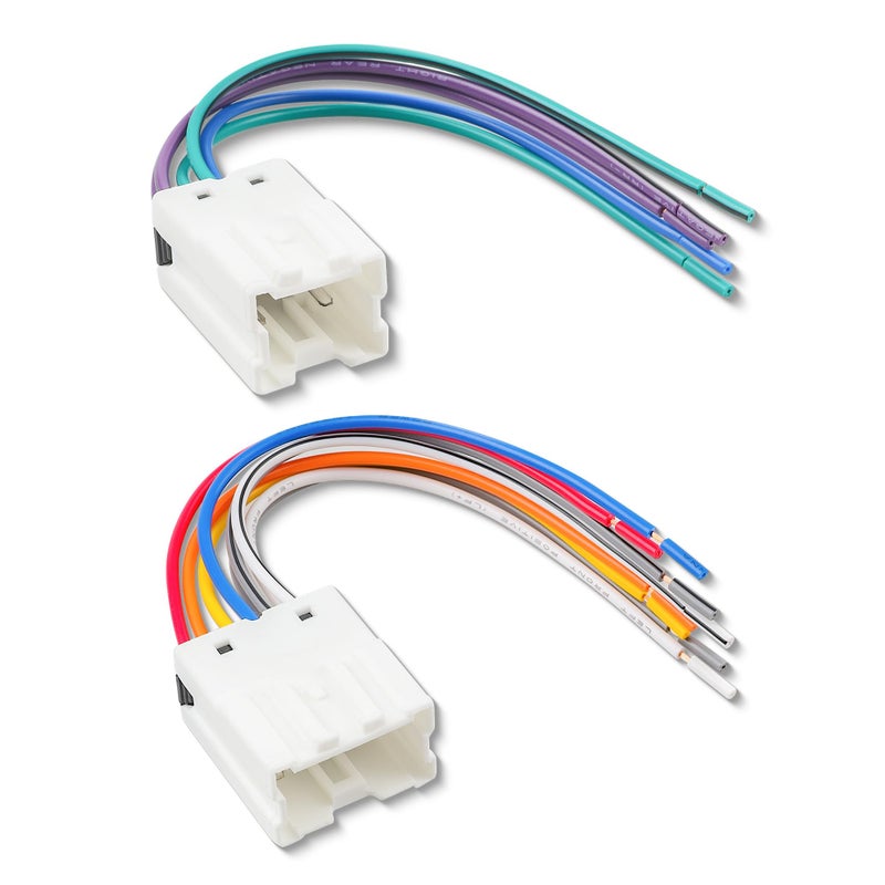 RED WOLF سلك توصيل راديو RED WOLF لنيسان 1995-2008، إنفينيتي 1990-2008 بديل لموصل الطاقة/مكبر الصوت بعد السوق، نظام غير بوز - Image 1